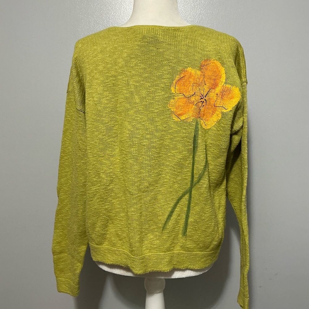 Victoria hand painted one size fits all knit top (that’s like a L-XL) - Picture 3 of 7